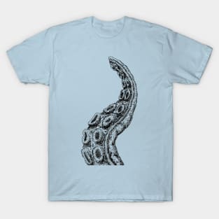 Cthulhu Octopus Tentacle Illustration Under the Deep Sea T-Shirt